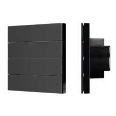 Панель кнопочная SMART-DMX512-801-22-8G-8SC-DIM-IN Black 230V, 2.4G IARL, IP20 пластик, 5 лет