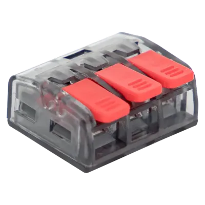 Клемма СМК 221-413 3 отверстия 0.2-4.0 мм2 (100шт.) EKF PROxima