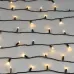 Гирлянда светодиодная декоративная ARD-STRING-CLASSIC-10000-BLACK-100LED-FLASH WARM 230V, 7W ARDCL, IP65