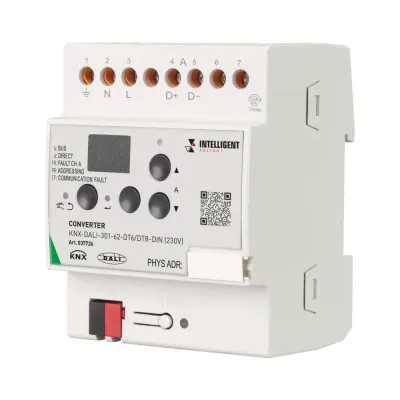 Конвертер KNX-DALI-301-62-DT6/DT8-DIN 230V IARL, IP20 пластик, 3 года INTELLIGENT