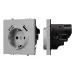 Механизм розетки с USB зарядкой SCT-NOBE-MUAA-SFPL-IS, 230V, 16A, никель