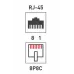 Двойник компьютерный RJ-45(8P-8C) (гнездо - 2 гнезда),