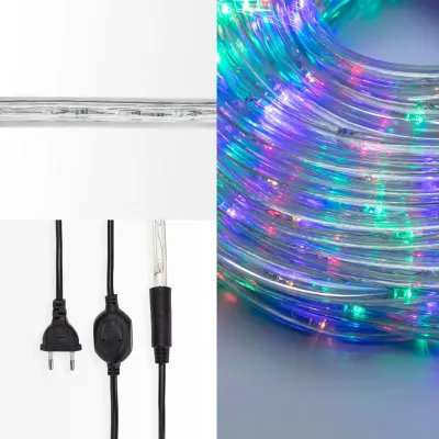 Набор дюралайта LED фиксинг 2W – мульти RYGB, 24 LED/м, 10 м в наборе