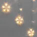 Гирлянда Арка со звездами 2,5 х 1,2 м 136 LED теплый белый прозрачный ПВХ IP20 230 В