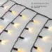 Гирлянда светодиодная Бахрома (Айсикл), 4,8х0,6м, 176 LED ТЕПЛЫЙ БЕЛЫЙ, черный ПВХ, IP65, эффект мерцания, 230В NEON-NIGHT (нужен шнур питания 303-500)