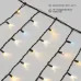 Гирлянда светодиодная Бахрома (Айсикл), 4,0х0,6м, 128 LED ТЕПЛЫЙ БЕЛЫЙ, черный КАУЧУК 3,3мм, IP67, эффект мерцания, 230В NEON-NIGHT (нужен шнур питания 315-000)