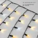Гирлянда светодиодная Бахрома (Айсикл), 5х0,7м, 152 LED ТЕПЛЫЙ БЕЛЫЙ, черный КАУЧУК 2,3мм, IP67, эффект мерцания, 230В NEON-NIGHT (нужен шнур питания 315-000)