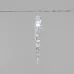 Гирлянда светодиодная Сосульки 1,5 м, 10 LED, прозрачный ПВХ, свечение белый, 2 х АА батарейки не в комплекте