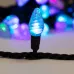 Гирлянда Мультишишки 23 мм, 10 м, 80 LED RGB, черный Каучук, IP65, быстрая смена цвета, 230В соединяется NEON-NIGHT (нужен шнур питания 315-000)