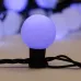 Гирлянда Мультишарики 38 мм, 10 м, 40 LED БЕЛЫЙ, черный ПВХ, IP65, постоянное свечение, 230В соединяется NEON-NIGHT (нужен шнур питания 303-500)