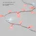 Гирлянда профессиональная модульная профессиональная  Дюраплей LED  20м  200 LED  белый каучук , мерцающий Flashing (каждый 5-й диод), Красная