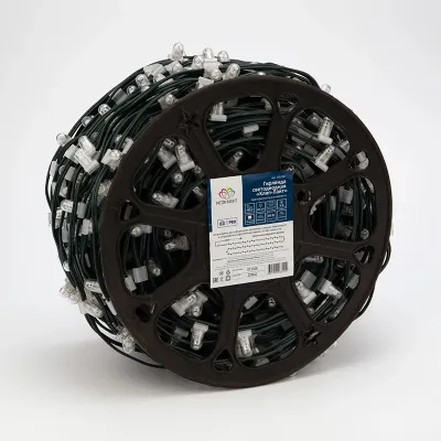 Гирлянда LED ClipLight 12V шаг 150 мм, цвет диодов ТЕПЛЫЙ БЕЛЫЙ, бухта 100 м