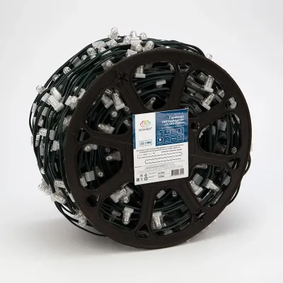 Гирлянда LED ClipLight 12V шаг 150 мм, цвет диодов БЕЛЫЙ, бухта 100 м