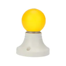 Лампа Шар e27 5 LED 45мм - желтая