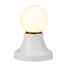 Лампа шар E27, 7LED, 24В, диаметр 45мм ТЕПЛЫЙ БЕЛЫЙ, матовая колба