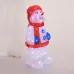 Фигура акриловая светодиодная Снеговик в синих варежках 31х25х59 см, IP65, понижающий трансформатор в комплекте