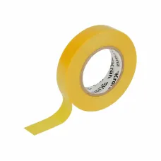 Изолента ПВХ KRANZ 0.13х15 мм, 25 м, желтая