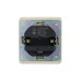 Розетка ROUND одинарная с/з скрытой установки з/ш 16А с USB A+C быстрой зарядки 5В/3А механизм шелк