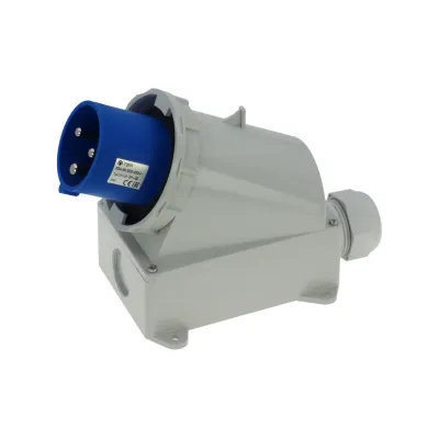 CA1107 INPIN Вилка настенная 63A/230V/1P+N+E/IP67