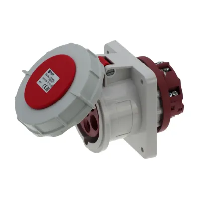 CA1128 INPIN Розетка встраиваемая 63A/400V/3P+N+E/IP67, фланец 100x107