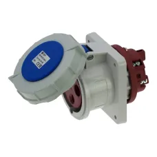 CA1264 INPIN Розетка встраиваемая 63A/230V/1P+N+E/IP67, фланец 100x107