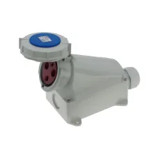 CA128 INPIN Розетка настенная 63A/230V/1P+N+E/IP67