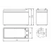 Аккумуляторная батарея CA1290, свинцово-кислотная герметизированная, 12В/9 Ач, AGM