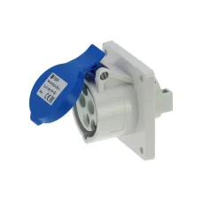 CA1366 INPIN Розетка встраиваемая 16A/230V/1P+N+E/IP44, фланец 75x75