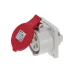 CA1385 INPIN Розетка встраиваемая 16A/400V/3P+N+E/IP44, фланец 75x75