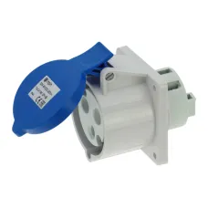 CA1395 INPIN Розетка встраиваемая 32A/230V/1P+N+E/IP44, фланец 75x75
