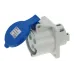 CA1395 INPIN Розетка встраиваемая 32A/230V/1P+N+E/IP44, фланец 75x75