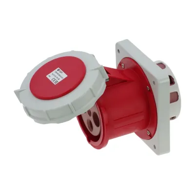 CA1457 INPIN Розетка встраиваемая 125A/400V/3P+E/IP67, фланец 130x130