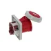 CA1461 INPIN Розетка встраиваемая 125A/400V/3P+N+E/IP67, фланец 130x130