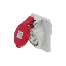 CA1473 INPIN Розетка встраиваемая наклонная 16A/400V/3P+N+E/IP44, фланец 92x100