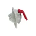 CA1473 INPIN Розетка встраиваемая наклонная 16A/400V/3P+N+E/IP44, фланец 92x100