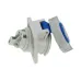 CA1475 INPIN Розетка встраиваемая наклонная 16A/230V/1P+N+E/IP67, фланец 64x74