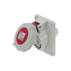 CA1479 INPIN Розетка встраиваемая наклонная 16A/400V/3P+E/IP67, фланец 92x100