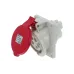CA1500 INPIN Розетка встраиваемая наклонная 32A/400V/3P+N+E/IP44, фланец 92x100