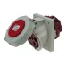 CA205 INPIN Розетка встраиваемая наклонная 63A/400V/3P+E/IP67, фланец 106x110 CA205 INPIN Розетка встраиваемая наклонная 63A/400V/3P+E/IP67, фланец 106x110