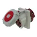 CA209 INPIN Розетка встраиваемая наклонная 63A/400V/3P+N+E/IP67, фланец 106x110