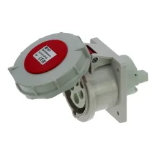 CA2123 INPIN Розетка встраиваемая прямая контейнерная 32A/400V/3P+E/IP67/3h, никель. конт.