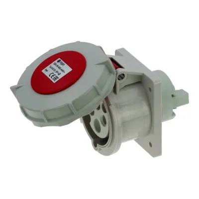 CA2123 INPIN Розетка встраиваемая прямая контейнерная 32A/400V/3P+E/IP67/3h, никель. конт.