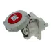 CA2123 INPIN Розетка встраиваемая прямая контейнерная 32A/400V/3P+E/IP67/3h, никель. конт.