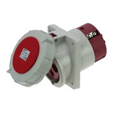 CA212 INPIN Розетка встраиваемая наклонная 125A/400V/3P+E/IP67, фланец 110x114