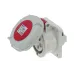 CA228 INPIN Розетка встраиваемая 16A/400V/3P+N+E/IP67, фланец 75x75