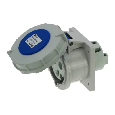CA230 INPIN Розетка встраиваемая 32A/230V/1P+N+E/IP67, фланец 75x85