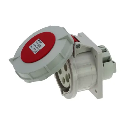 CA240 INPIN Розетка встраиваемая 32A/400V/3P+N+E/IP67, фланец 75x85