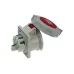 CA240 INPIN Розетка встраиваемая 32A/400V/3P+N+E/IP67, фланец 75x85