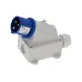 CA332 INPIN Вилка настенная 16A/230V/1P+N+E/IP44