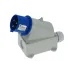 CA344 INPIN Вилка настенная 32A/230V/1P+N+E/IP44